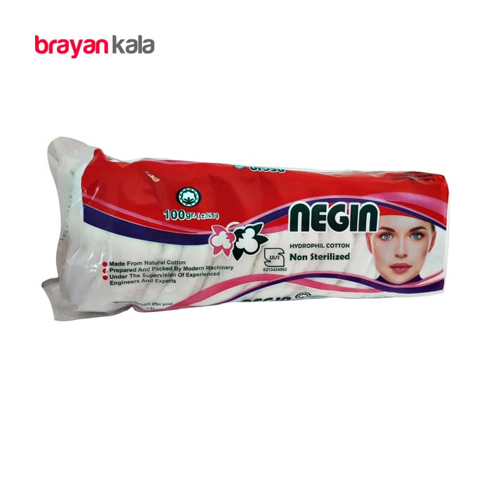 عکس اصلی پنبه آرایشی نگین وزن 100 گرم